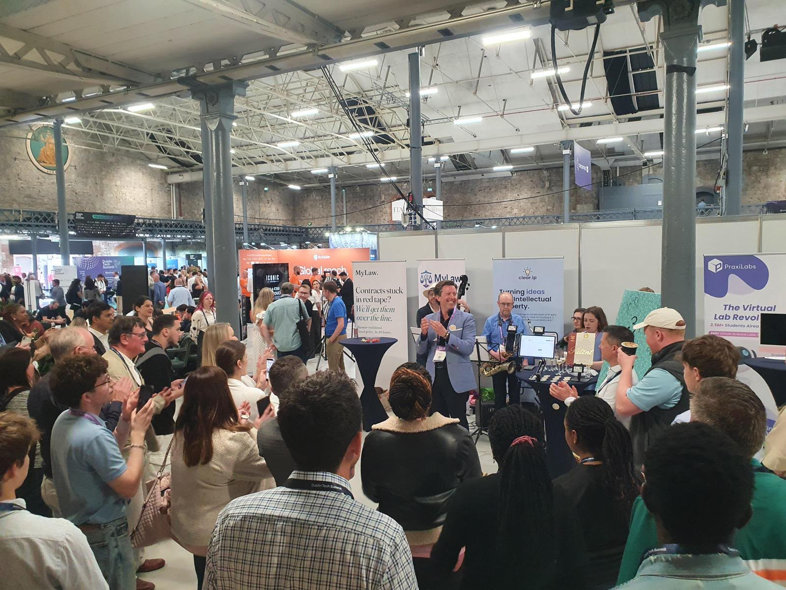 The crowd at the Clear IP jazz event during Dublin Tech Summit
